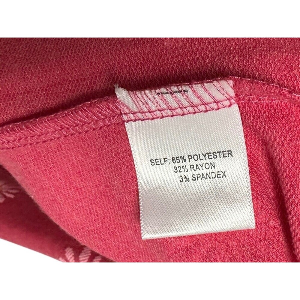 Jane & Delancey Women's  V-Neck Pullover Top Long Sleeve Size M Pink - Picture 7 of 9